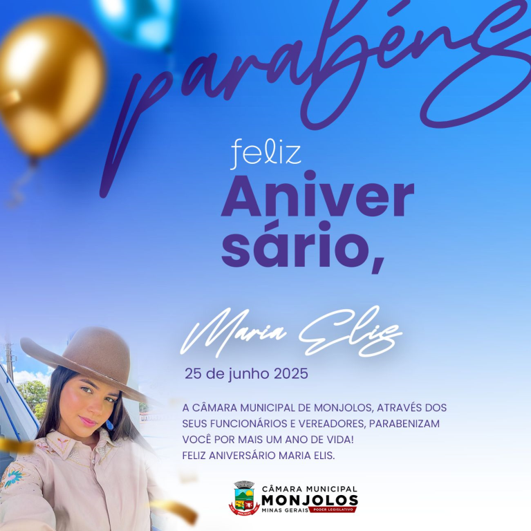 PARABÉNS À SERVIDORA DA CÂMARA MARIA ELIS!
